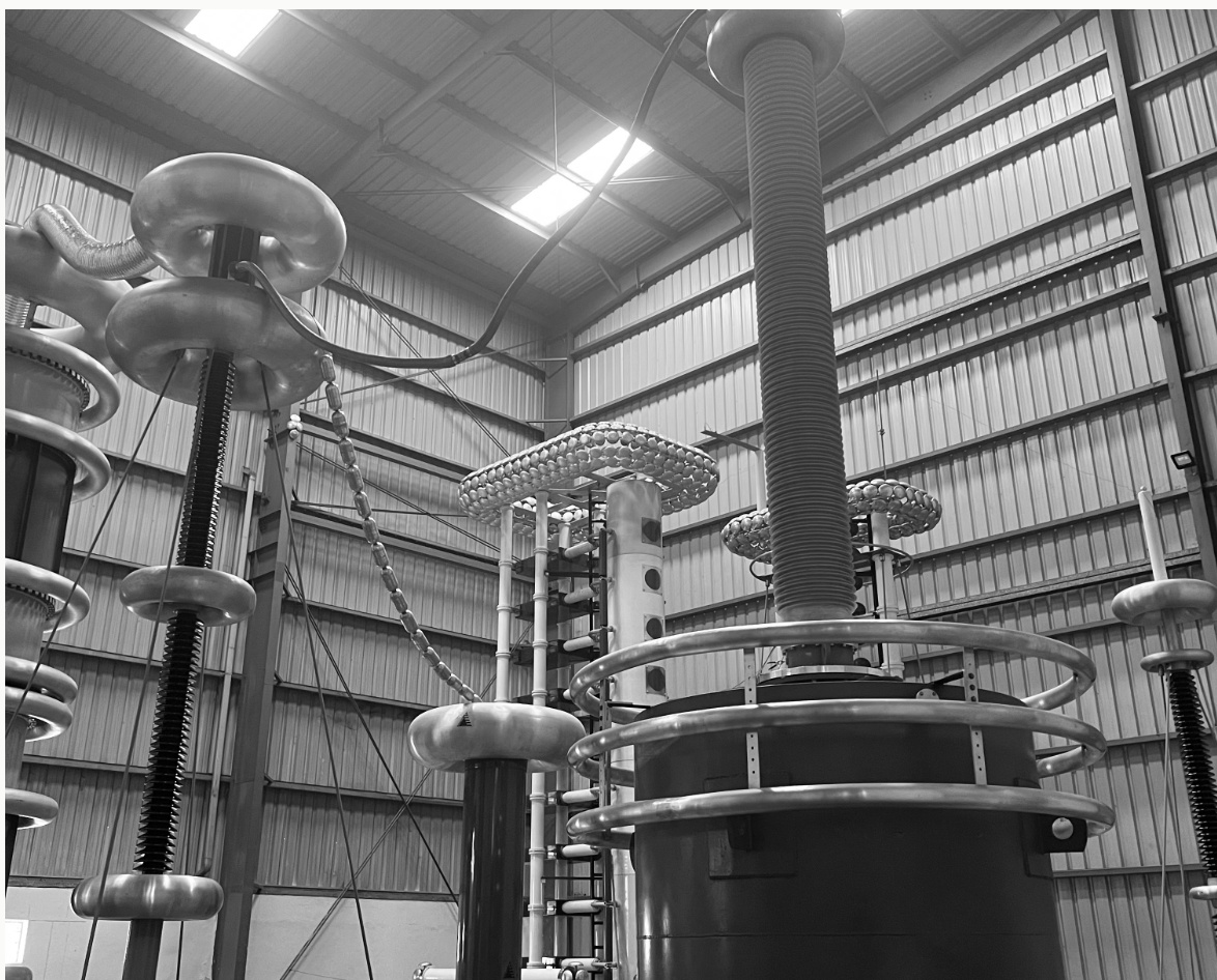 High-voltage test bay of the Turkish venture